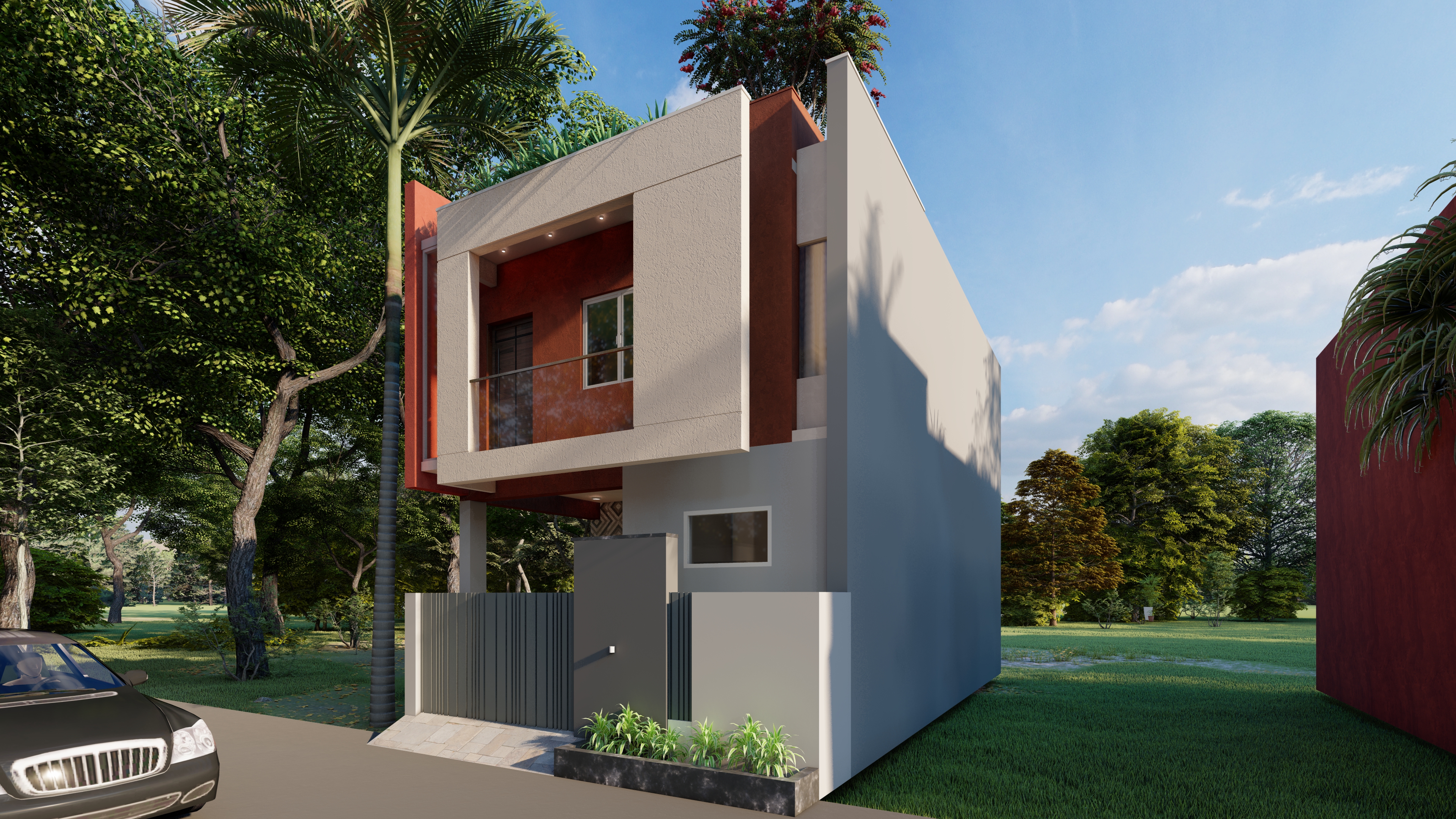 SM Group Row House Ponneri - Architecture and Interiors, constructed by Terra72