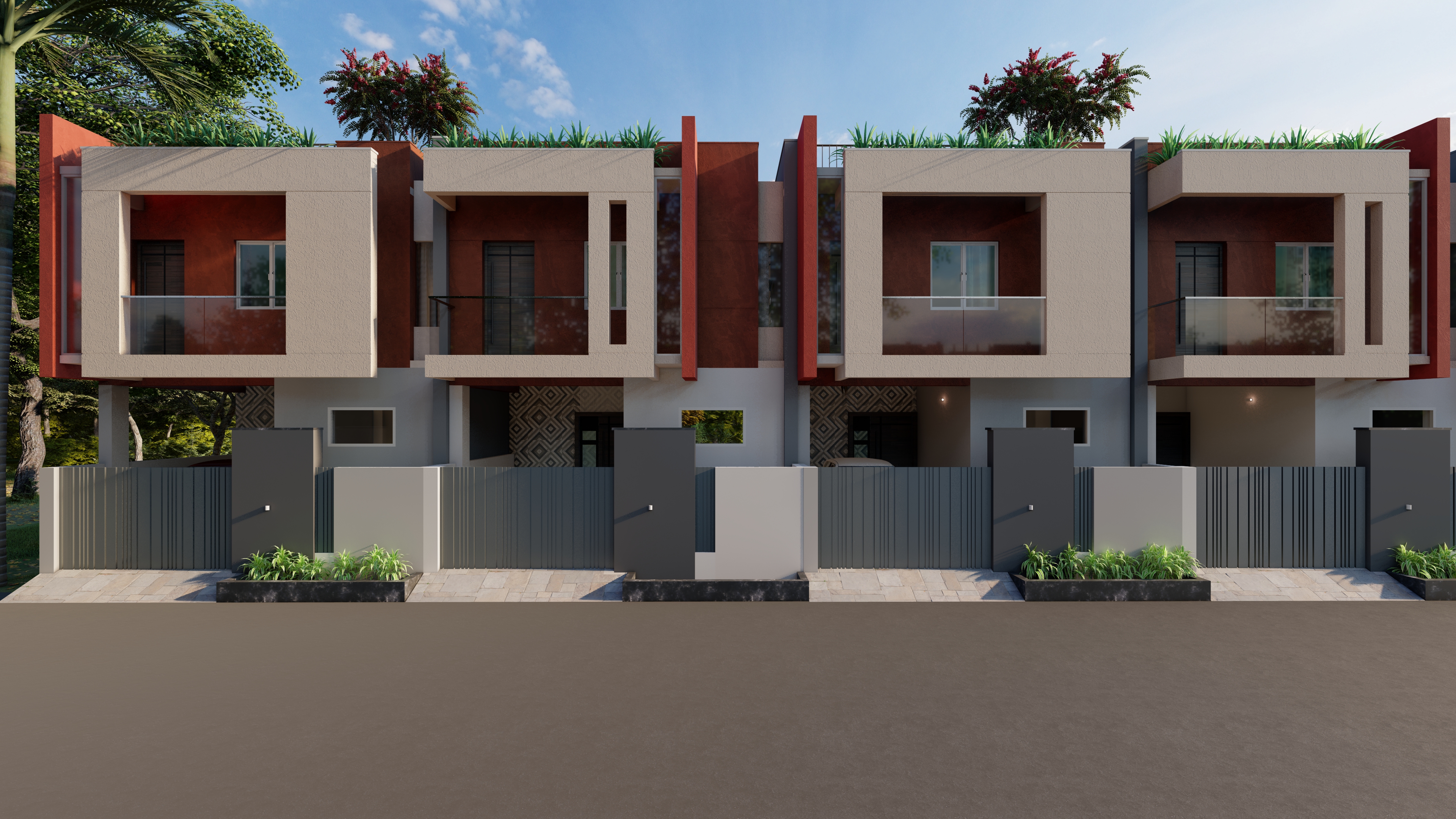 SM Group Row House Ponneri - Architecture and Interiors, constructed by Terra72